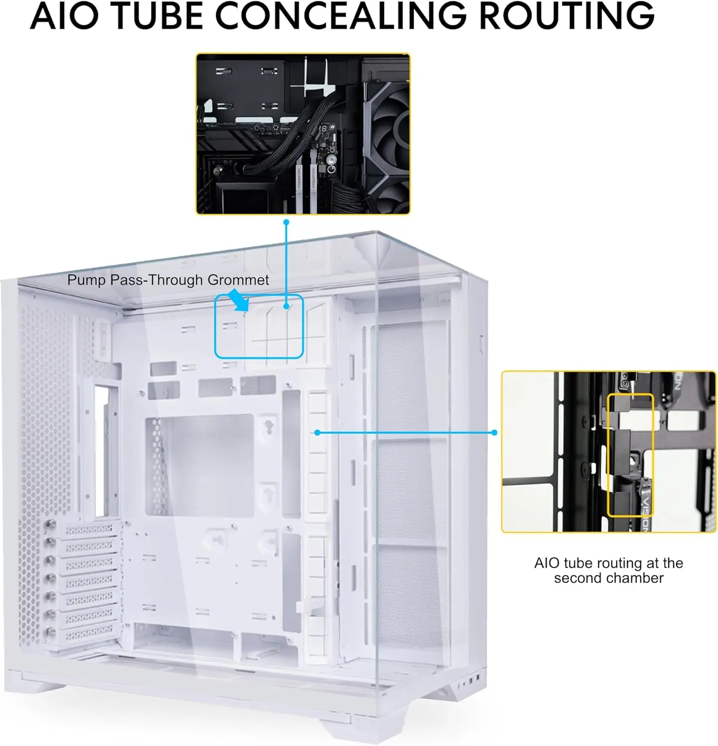 Compact Atx Mid Tower Computer Case with Tempered Glass and 8