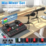 Tenlamp Live Sound Card 6 Channel Audio Mixer Podcast 2 | PricZone