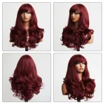 Romance Wave High Layer Loose Curl Synthetic Wig with Bangs 2 | PricZone