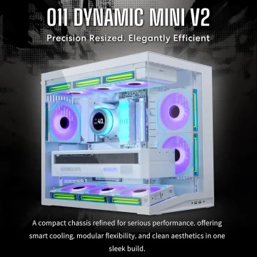 Compact Atx Mid-Tower Airflow Computer Case with Panoramic 2