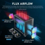 Micro Atx Gaming Case with 6 Pwm Fans Argb Lighting 3 | PricZone