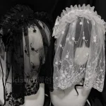 Original Lolita Bridal Veil Versatile Headband Gothic Dark 3 | PricZone