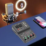 Channel Compact Audio Mixer with 48V Phantom Power Portable 5 | PricZone