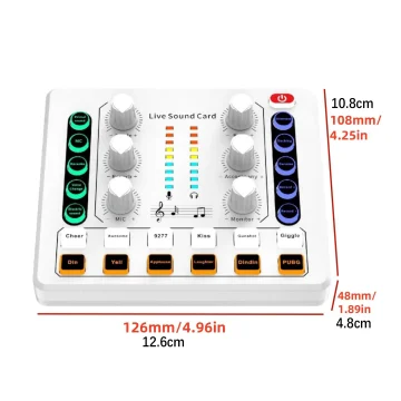 Bluetooth M8 Sound Card Body Versatile Effects Audio 2