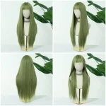 Allbell Magique Mint Green Long Straight Synthetic Wig 5 | PricZone