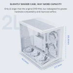 Compact Atx Mid Tower Airflow Computer Case with Panoramic 3 | PricZone