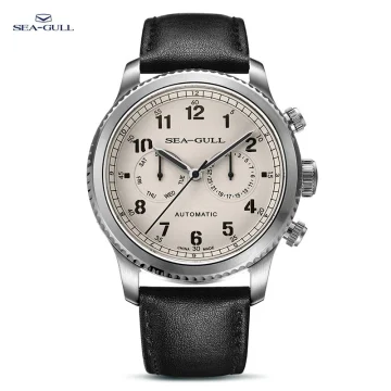 Seagull Men Watch Fashion Multifunction Belt Sapphire 1