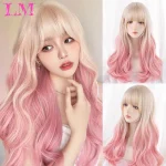 Lm Long Body Wave Ombre Golden Pink Cosplay Wigs Heat 1 | PricZone Lm Long Body Wave Ombre Golden Pink Cosplay Wigs Heat 1 | PricZone