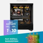 Atx Full Tower Gaming Case with High Airflow 4 ARGB PWM 3 | PricZone