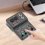 Channel Compact Audio Mixer with 48V Phantom Power Portable 4 | PricZone