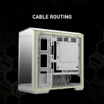 Premium White Mid Tower Gaming PC Case with Tempered Glass 6 | PricZone