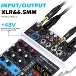 Bbomge 4 Channel 24 Dsp DJ Audio Sound Mixer Interface 1 | PricZone Bbomge 4 Channel 24 Dsp DJ Audio Sound Mixer Interface 1 | PricZone