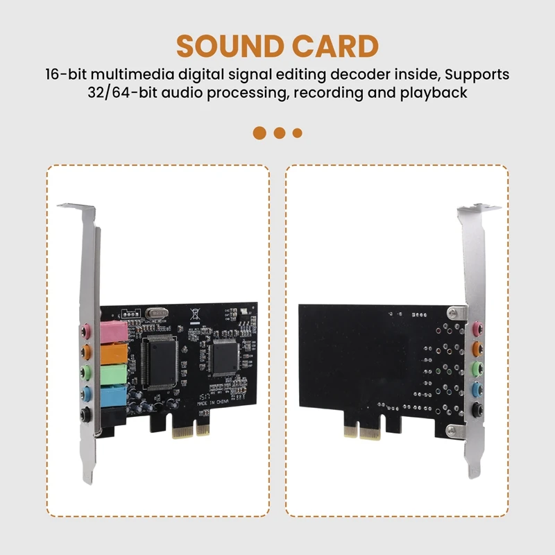 1 Internal Sound Card for 10 with Low Profile Bracket 3D 6 | PricZone 1 Internal Sound Card for 10 with Low Profile Bracket 3D 6 | PricZone