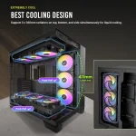 Dual Chamber Full Tower E ATX PC Case with Toolless Design 6 | PricZone