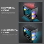 Micro Atx Gaming Case with 6 Pwm Fans Argb Lighting 6 | PricZone
