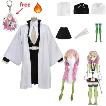 Japanese Anime Character Mitsuri Kanroji Cosplay Kimono Wig 1 | PricZone