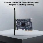 PCIe to Type E USB 32 Gen2 20Gb Card 4 | PricZone