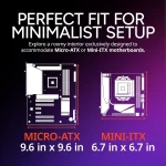 Micro ATX PC Case with High Airflow Tempered Glass Type C 2 | PricZone