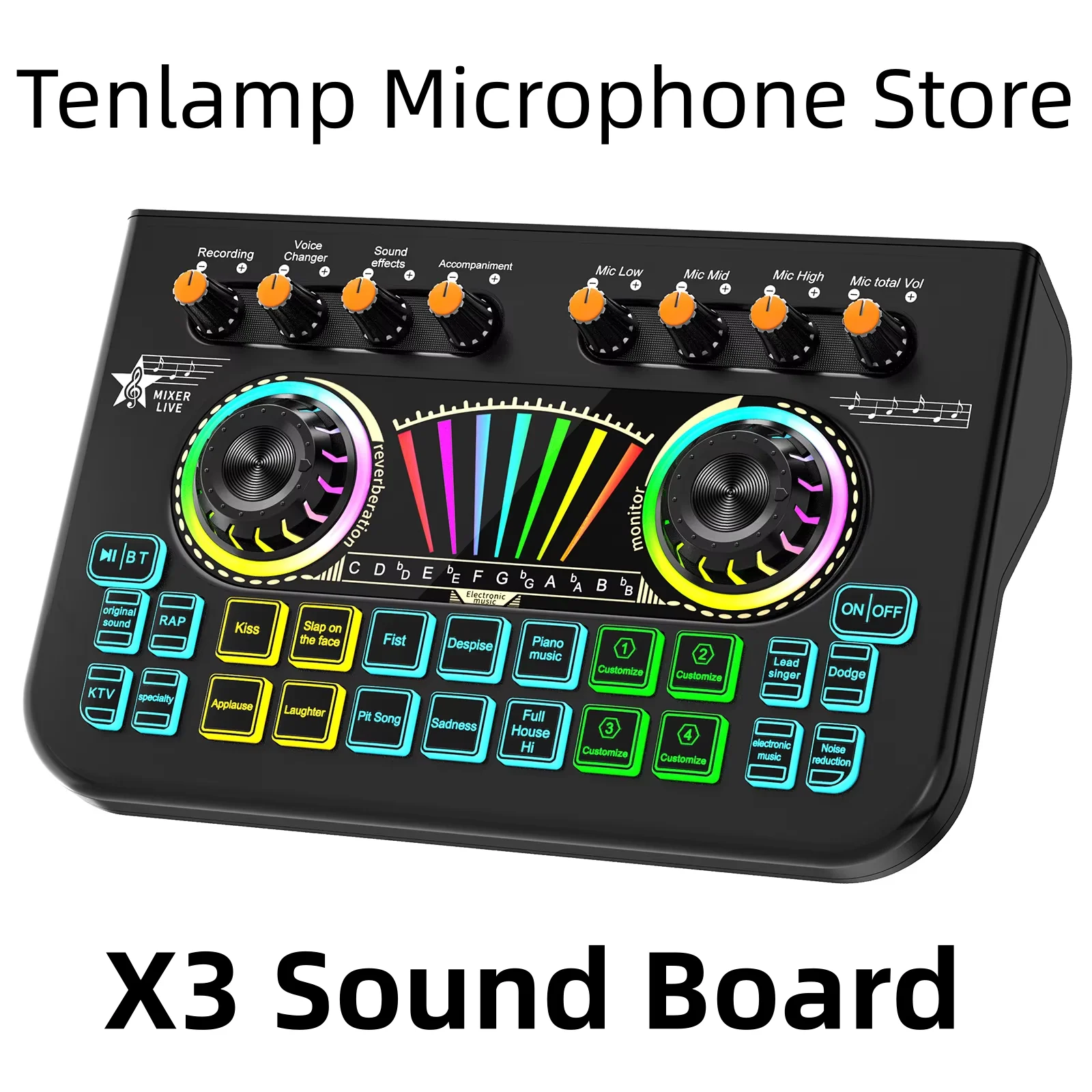 Tenlamp Mixer and Sound Card X3 for Studio Ideal for Use 1 | PricZone Tenlamp Mixer and Sound Card X3 for Studio Ideal for Use 1 | PricZone