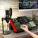 Live Sound Card Audio Mixer Podcast Equipment Bundle 3 | PricZone