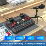 Live Sound Card 6 Channel Audio Mixer Podcast Equipment 1 | PricZone