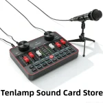 Tenlamp Live Sound Card Audio Full Set USB Studio Mixer 1 | PricZone