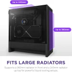 Compact Atx Mid Tower PC Gaming Case with High Airflow 2 4 | PricZone