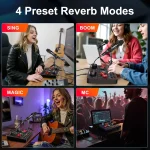 Tenlamp Live Sound Card Audio Full Set USB Studio Mixer 7 | PricZone
