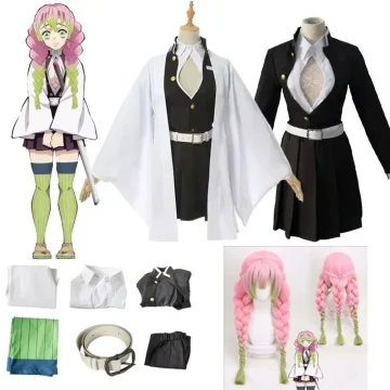 Anime Kanroji Mitsuri Cosplay Costume Kimono Haori Dress 1
