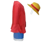 Anime Luffy Cosplay Costume Straw Hat Red Jacket Adult Kids 5 | PricZone Anime Luffy Cosplay Costume Straw Hat Red Jacket Adult Kids 5 | PricZone