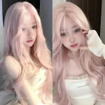 Pink Wig for Women Long Wavy Cosplay Wigs Natural Soft 6 | PricZone Pink Wig for Women Long Wavy Cosplay Wigs Natural Soft 6 | PricZone