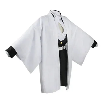 Japanese Anime Character Mitsuri Kanroji Cosplay Kimono Wig 2