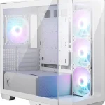 Premium White Mid Tower Gaming PC Case with Tempered Glass 1 | PricZone