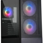 High Airflow Atx PC Gaming Case with RGB Fans Mesh Front 1 | PricZone