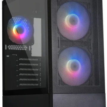 High Airflow Atx PC Gaming Case with RGB Fans Mesh Front 1 | PricZone