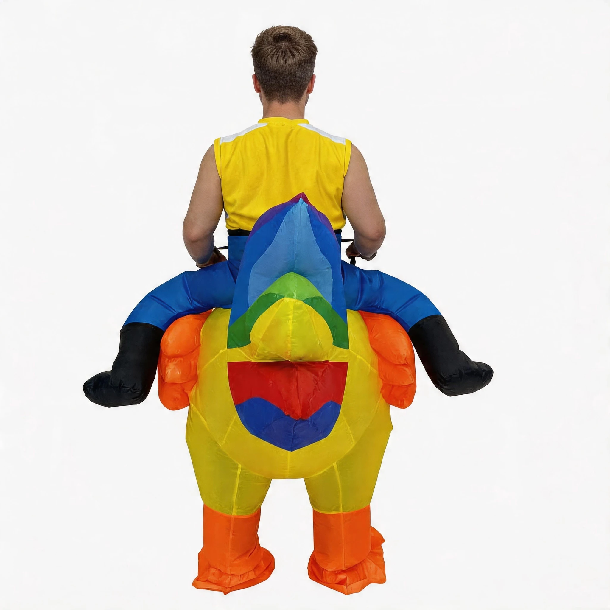 Ride On Rooster Inflatable Costume Mascot Parade Adult 10