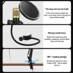 Podcast Microphone Suit with Sound Card Audio Mixer Noise 4 | PricZone