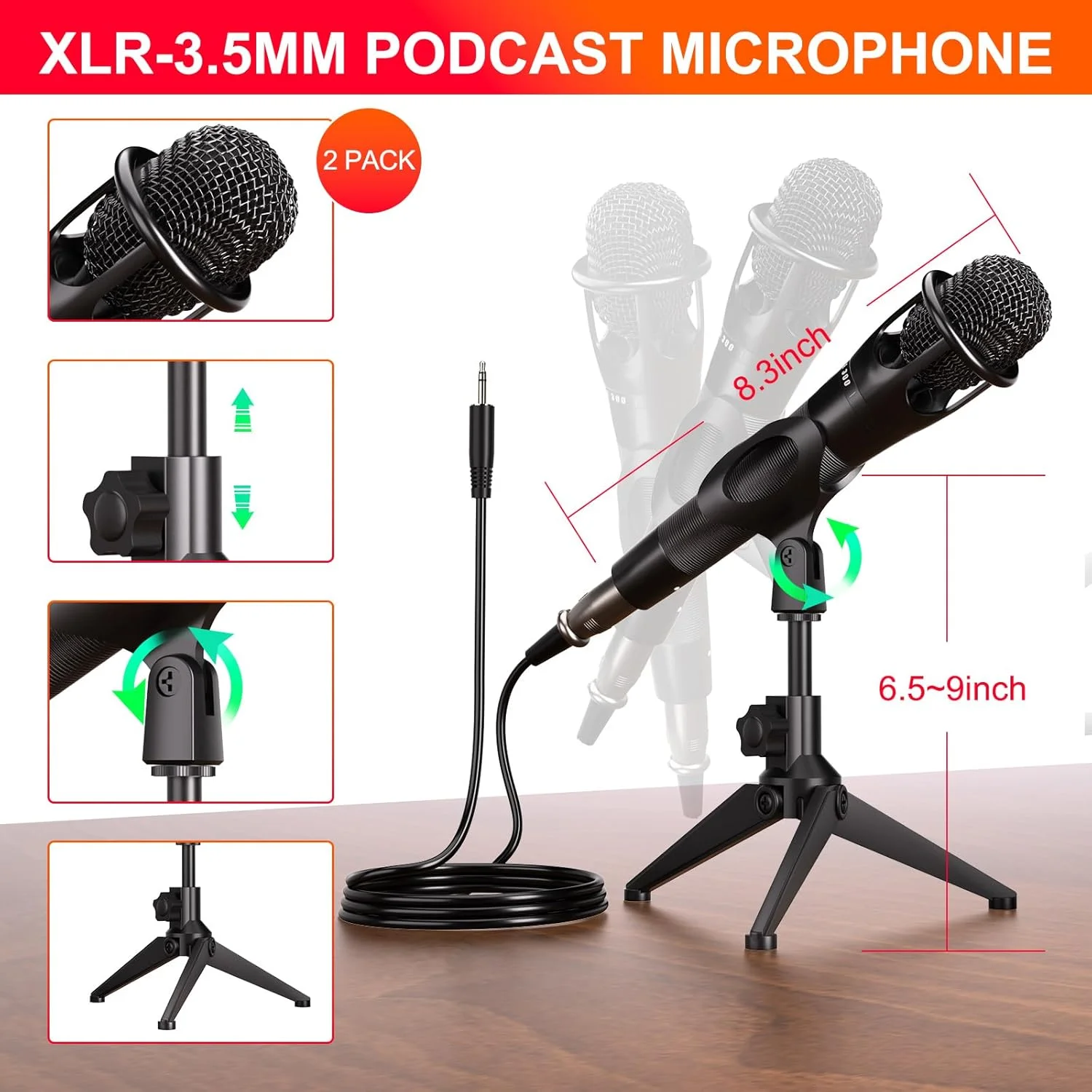 Podcast Microphone Bundle with Live Sound Card Audio Mixer 6 | PricZone Podcast Microphone Bundle with Live Sound Card Audio Mixer 6 | PricZone