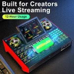 Live Sound Card Audio Mixer Podcast Equipment Bundle with 2 | PricZone
