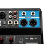 Channel Audio Mixer DJ Soundboard Bluetooth USB 48V 6 | PricZone