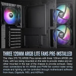 Mid Tower E ATX Case with Argb Fans Dual Tempered Glass 5 | PricZone