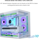Compact Atx Mid Tower Airflow Computer Case with Panoramic 6 | PricZone