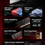 Firebat F1 PC Amd Ryzen 5 7640Hs Ddr5 16Gb RAM 512Gb SSD 2 | PricZone