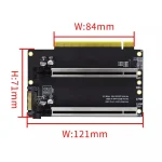 PCIe 30 X16 to Dual X8 Bifurcation Card 5 | PricZone