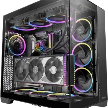 Dual-Chamber Full-Tower E-ATX PC Case with Toolless Design 1