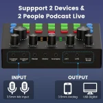 Podcast Equipment Bundle for 2 Audio Interface with Voice 6 | PricZone