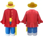Anime Luffy Cosplay Costume Straw Hat Red Jacket Adult Kids 1 | PricZone Anime Luffy Cosplay Costume Straw Hat Red Jacket Adult Kids 1 | PricZone