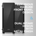 Atx Mid Tower PC Case with Full Acrylic Side Panel 3 2 | PricZone