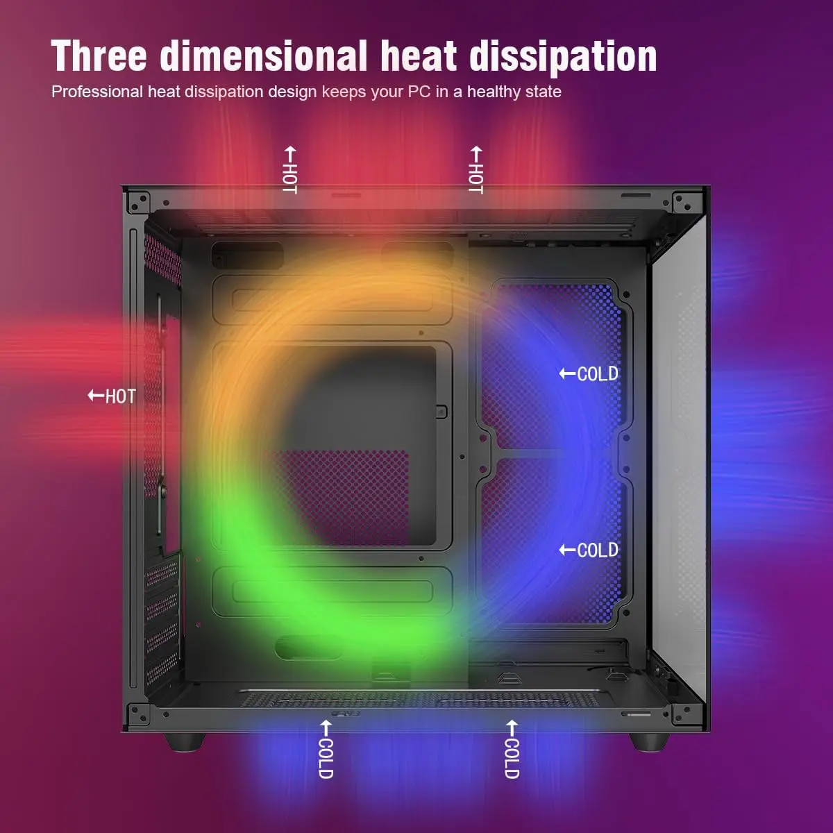 MAtx MiniTower Gaming Case with 3 Argb Fans Tempered 3 | PricZone M Atx Mini Tower Gaming Case with 3 Argb Fans Tempered 3 | PricZone