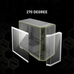 Premium White Mid Tower Gaming PC Case with Tempered Glass 2 | PricZone